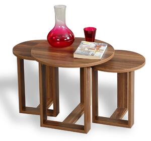 Stolik do odkładania Mira Walnut, 3 szt