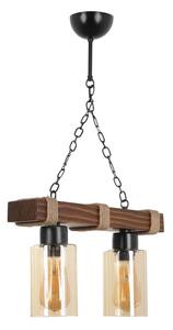 Asir Żyrandol na łańcuchu JASMIN 2xE27/40W/230V brązowy/beżowy AS2706
