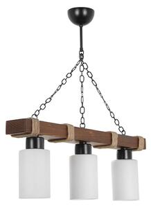 Asir Żyrandol na łańcuchu JASMIN 3xE27/40W/230V brązowy/biały AS2711