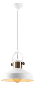 Asir Lampa wisząca na lince DODO 1xE27/40W/230V biała/brązowa AS2716