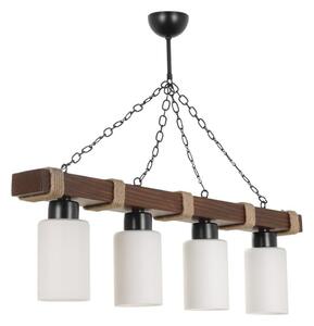 Asir Žyrandol na łańcuchu JASMIN 4xE27/40W/230V brązowy/biały AS2712