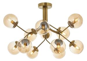 Asir Lampa sufitowa VARANA 12xE14/40W/230V brązowa AS2467