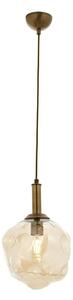 Asir Lampa wisząca na lince CRUMPLED 1xE27/40W/230V brązowa/beżowa AS2465