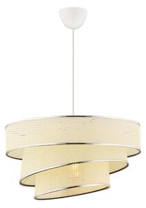 Asir Lampa wisząca na przewodzie COUPER 1xE27/60W/230V biała/błyszczący chrom AS2537