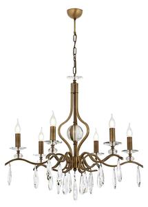 Asir Lampa wisząca CLASSIC 6xE14/40W/230V mosiężna AS2506