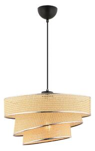 Asir Lampa wisząca na lince COUPER 1xE27/60W/230V beżowa/błyszczący chrom AS2534