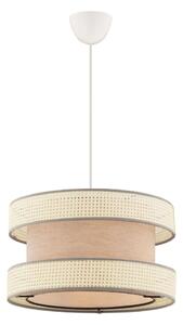 Asir Lampa wisząca na lince HALO 1xE27/60W/230V beżowa/kremowa AS2554