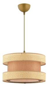 Asir Lampa wisząca na lince HALO 1xE27/60W/230V brązowa/beżowa AS2547