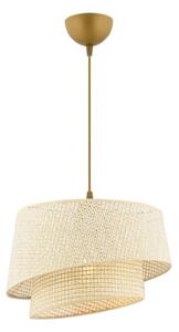 Asir Lampa wisząca na przewodzie BARETTE 1xE27/60W/230V kremowa AS2559
