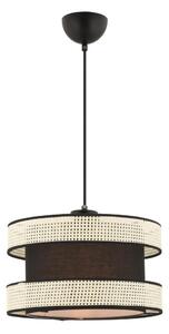 Asir Lampa wisząca na lince HALO 1xE27/60W/230V czarna/kremowa AS2553