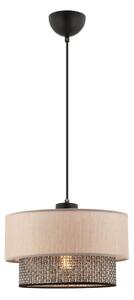 Asir Lampa wisząca na przewodzie ECHO 1xE27/60W/230V beżowa/szara AS2575