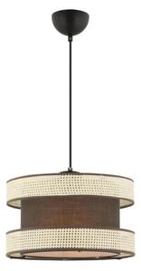 Asir Lampa wisząca na lince HALO 1xE27/60W/230V brązowa/kremowa AS2551