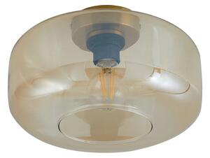 Lindby - Hildur lampa sufitowa Ø 28,5 cm bursztynowe szkło