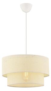 Asir Lampa wisząca na przewodzie ECHO 1xE27/60W/230V kremowa AS2581