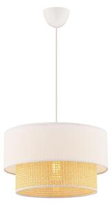 Asir Lampa wisząca na przewodzie ECHO 1xE27/60W/230V kremowa/beżowa AS2580