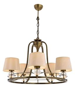 Asir Lampa wisząca NARA 5xE27/40W/230V mosiężna AS2447