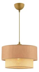 Asir Lampa wisząca na przewodzie ECHO 1xE27/60W/230V beżowa AS2579