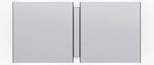 Wever & Ducré Lighting Kinkiet CG Square, aluminiowy / szary / cynkowy, salon / jadalnia, metal, nowoczesny