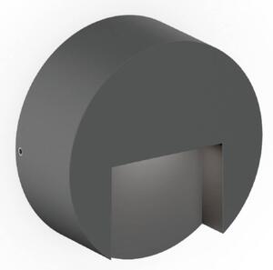 Wever & Ducré Lighting Kinkiet zewnętrzny Reto 0.8, możliwość ściemniania, czarny, aluminium, nowoczesny