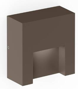 Wever & Ducré Lighting Kinkiet zewnętrzny Reto 0.8, możliwość ściemniania, brązowy / mosiężny, aluminium, nowoczesny