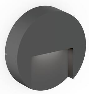 Wever & Ducré Lighting Kinkiet zewnętrzny Reto 1.3, możliwość ściemniania, czarny, aluminium, nowoczesny
