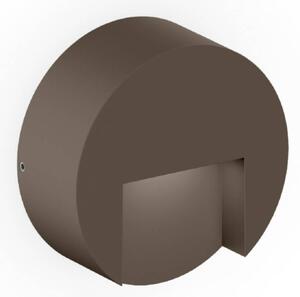 Wever & Ducré Lighting Kinkiet zewnętrzny Reto 0.8, możliwość ściemniania, brązowy / mosiężny, aluminium, nowoczesny