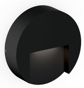 Wever & Ducré Lighting Kinkiet zewnętrzny Reto 1.3, możliwość ściemniania, czarny, aluminium, nowoczesny