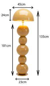 KARE Lampa stojąca Candy, brązowy / rdzawy, salon / jadalnia, metal, nowoczesny