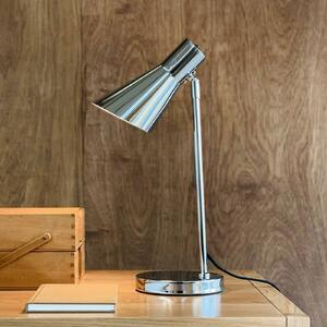Dyberg Larsen Lampa stołowa DL12, chromowy / srebrny, salon / jadalnia, metal, design