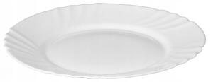 Talerz obiadowy płytki 25 x 2 cm, biały