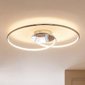 Lampa sufitowa LED Joline Lindby, chromowy / srebrny, salon / jadalnia, metal, nowoczesny