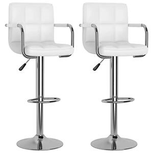 Białe krzesła barowe z regulowaną wysokością - Ligure 6X