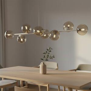 Lampa wisząca Rossi EMIBIG LIGHTING, możliwość ściemniania, kremowy / amber, salon / jadalnia, szkło, nowoczesny