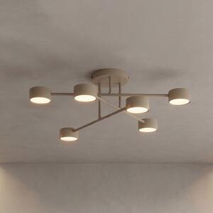 Lampa sufitowa HALO EMIBIG LIGHTING, możliwość ściemniania, kremowy / amber, salon / jadalnia, metal, nowoczesny