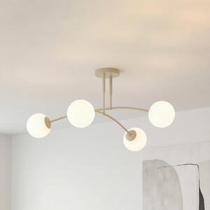 Lampa sufitowa Pregos EMIBIG LIGHTING, możliwość ściemniania, kremowy / amber, salon / jadalnia, metal, nowoczesny