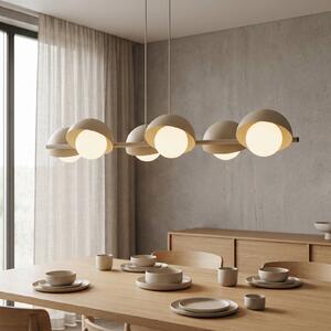 Lampa wisząca BOOM EMIBIG LIGHTING, możliwość ściemniania, kremowy / amber, salon / jadalnia, metal, nowoczesny