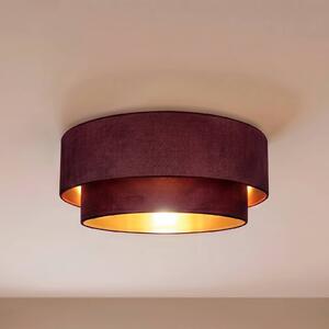 Lampa sufitowa Boho Duolla, czerwony, przedpokój, tkanina / materiał / jedwab, młodzieżowy