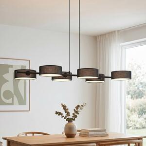 Lampa wisząca DRUMZ EMIBIG LIGHTING, możliwość ściemniania, czarny, salon / jadalnia, tkanina / materiał / jedwab, nowoczesny