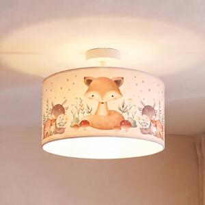 Lampa sufitowa Kids Print Duolla, multikolor, pokój dziecięcy, tkanina / materiał / jedwab
