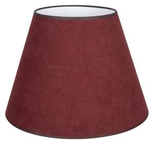 Klosz lampy „Cone”, ciemnoczerwony, wysokość 30 cm, tkanina Cone Duolla, czerwony, tkanina / materiał / jedwab