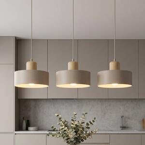 Lampa wisząca Torin EMIBIG LIGHTING, możliwość ściemniania, kremowy / amber, salon / jadalnia, metal, skandynawski