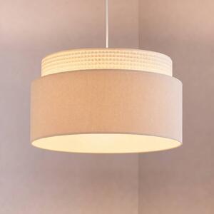 Lampa wisząca Milano Duolla, kremowy / amber, salon / jadalnia, tkanina / materiał / jedwab, młodzieżowy