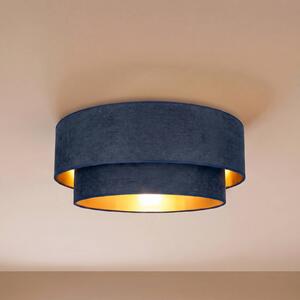 Lampa sufitowa Boho Duolla, niebieski, przedpokój, tkanina / materiał / jedwab, młodzieżowy