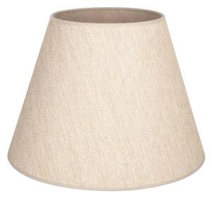 Klosz lampy „Cone”, beżowy, wysokość 30 cm, tkanina Cone Duolla, kremowy / amber, tkanina / materiał / jedwab