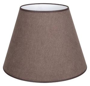 Klosz lampy „Cone”, brązowy, wysokość 30 cm, tkanina Cone Duolla, brązowy / rdzawy, tkanina / materiał / jedwab
