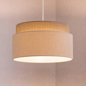 Lampa wisząca Milano Duolla, brązowy / rdzawy, salon / jadalnia, tkanina / materiał / jedwab, młodzieżowy