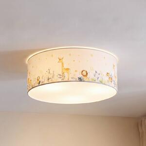 Lampa sufitowa Kids Print Duolla, multikolor, pokój dziecięcy, tkanina / materiał / jedwab