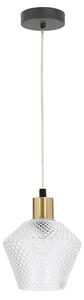 Nowoczesna lampa wisząca z kryształowym kloszem - D271 D8-F53
