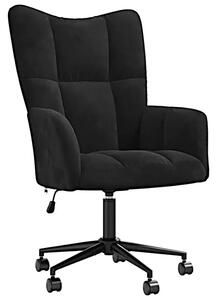 Fotel do biurka glamour czarny C7-A25