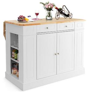 Wyspa kuchenna z rozkładanym blatem 120 x 61 x 92 cm